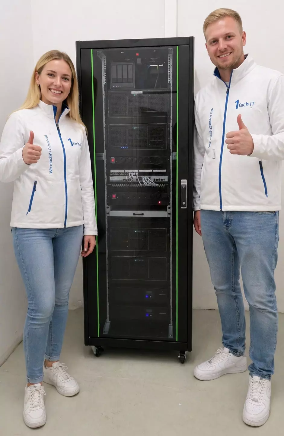 Installation einer Netzwerk- und IT-Infrastruktur bei Kunden vor Ort