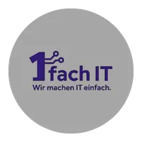 Managed-Services 1fach IT Logo Silber
